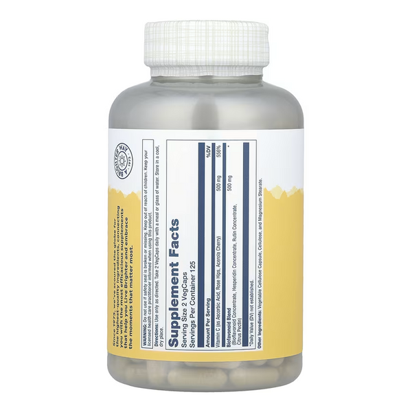 Vitamin C & Bioflavonoids 1:1 500mg - 250 vcaps 32806 фото