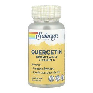 Quercetin Bromelain & Vitamin C - 60 vcaps 31938 фото