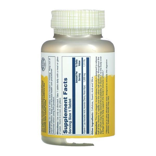 Vitamin C with Rose Hips & Ace 1000mg - 100 tabs 28319 фото