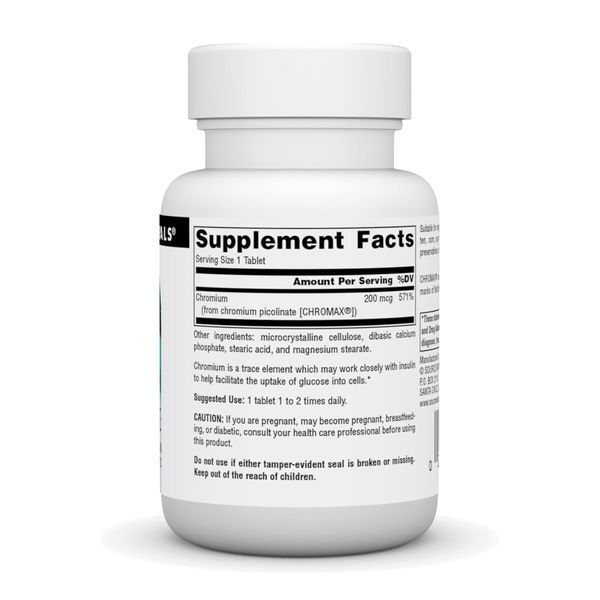 Chromium Picolinate 200 mcg Yeast Free - 60 tabs 30073 фото