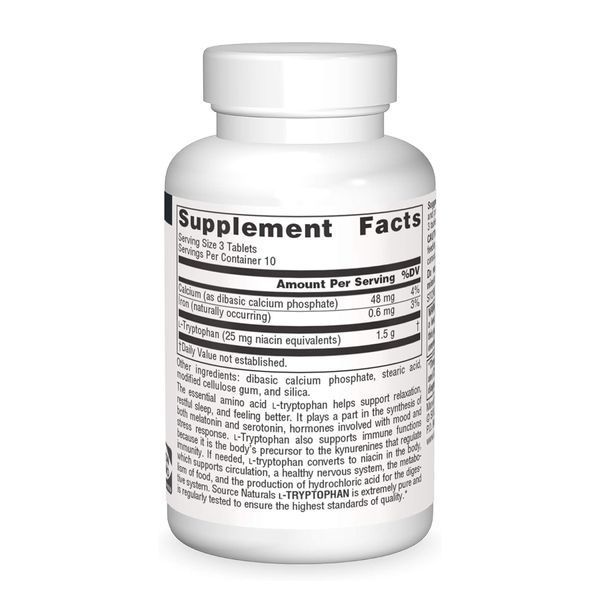 L-Tryptophan 500 mg - 30 tabs 31379 фото