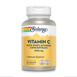 Vitamin C with Rose Hips, Acerola & Bioflavonoids 1000mg - 100 vcaps 26886 фото