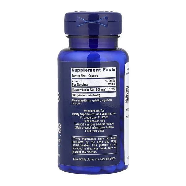 Vitamin B3 Niacin 500 mg - 100 caps 31528 фото