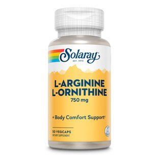 L-Arginine L-Ornithine 750mg - 50 vcaps 26121 фото