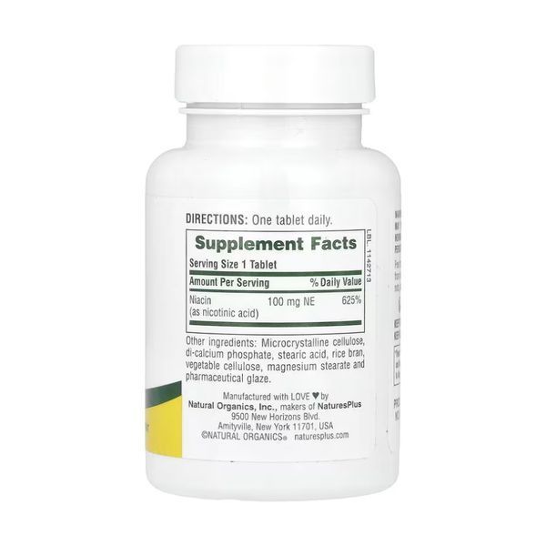Niacin 100mg - 90 tabs 30178 фото