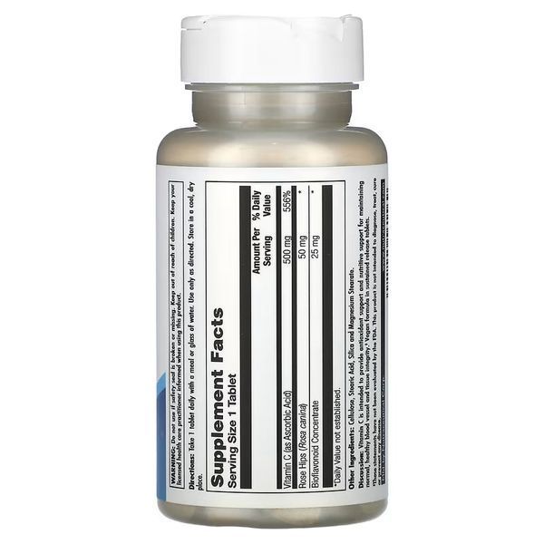 C 500 + Rose Hips & Bioflavonioids Sustained Release - 100 tabs 29613 фото