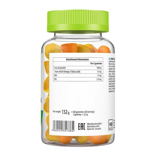 Omega 3 + DHA 60 gummies 29470 фото