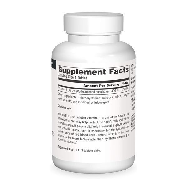 Vitamin E 400 IU D-Alpha Tocopherol - 50 tabs 31371 фото