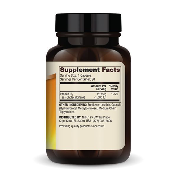 Liposomal Vitamin D3 1000 IU - 30 caps 29086 фото