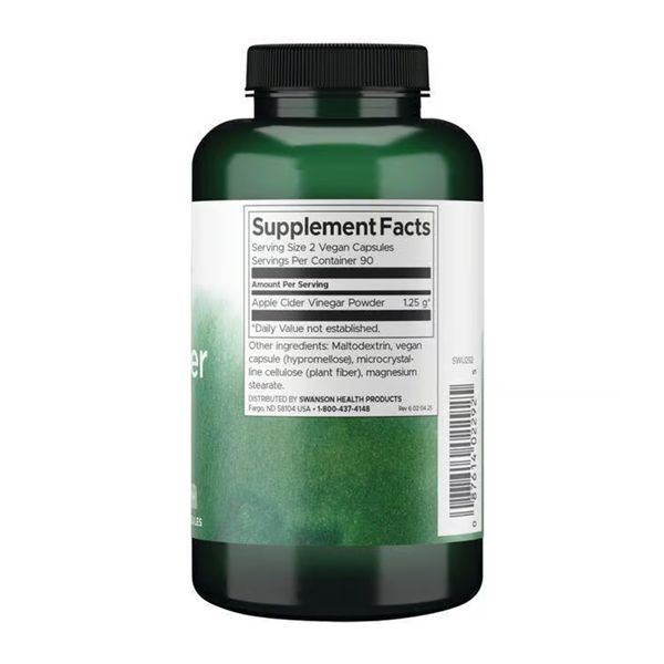 Apple Cider Vinegar High Potency 625mg - 180 caps 30954 фото